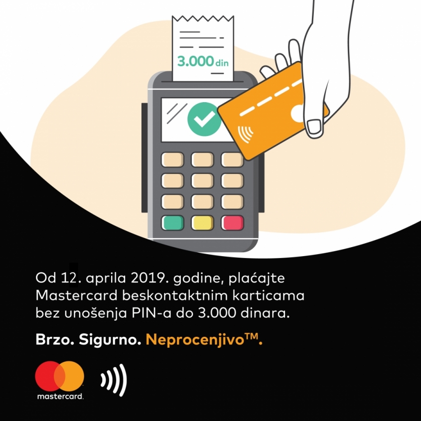 Dodatna pogodnost za korisnike Mastercard beskontaktnog plaćanja 