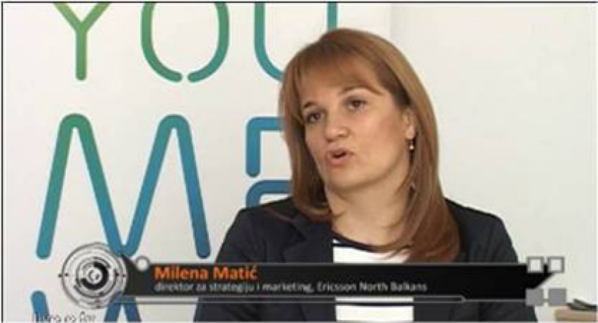 Interview on RTS 2 - Milena Matic, Head of Strategy & Marketing, Ericsson North Balkans