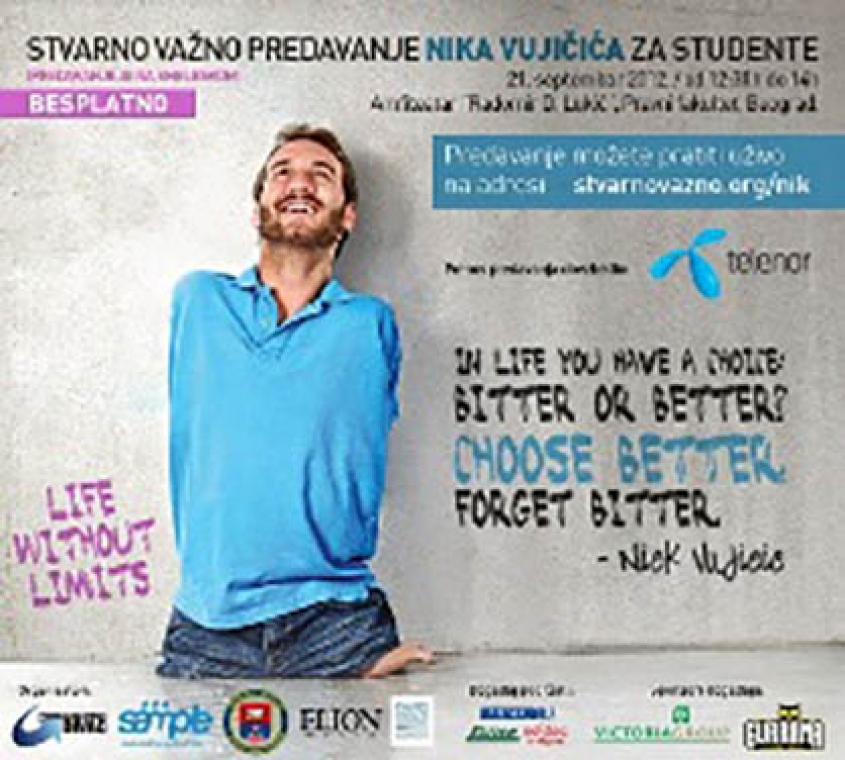 Really Important Lecture by Nik Vujicic