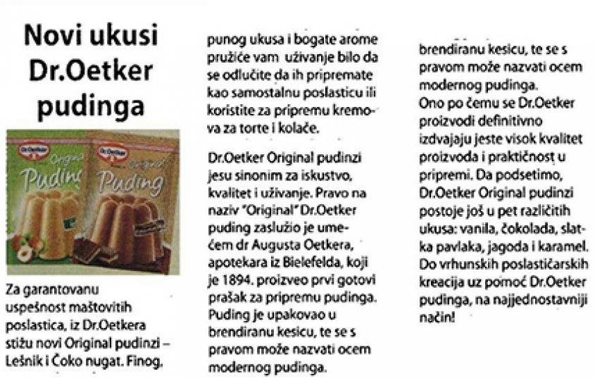 Our Client in the Torte i kolaci Magazine