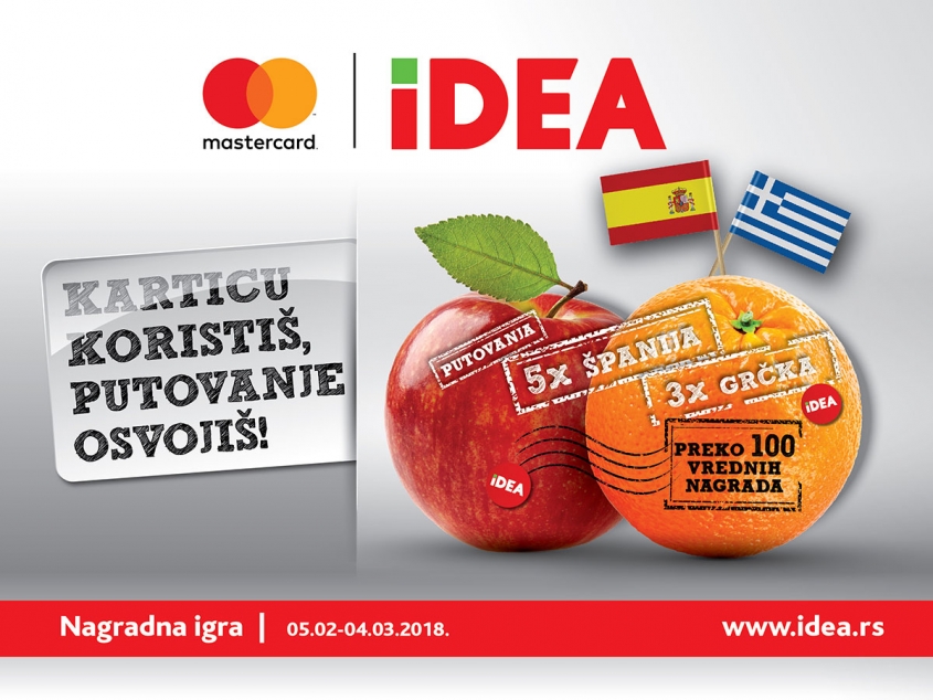 IDEA and Mastercard prize game: Use your card and win a trip