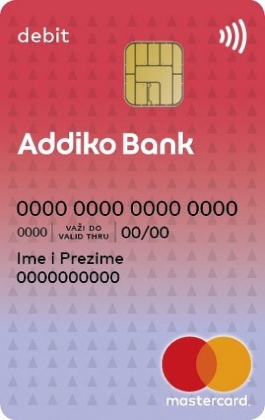 Contactless scented card from Addiko bank