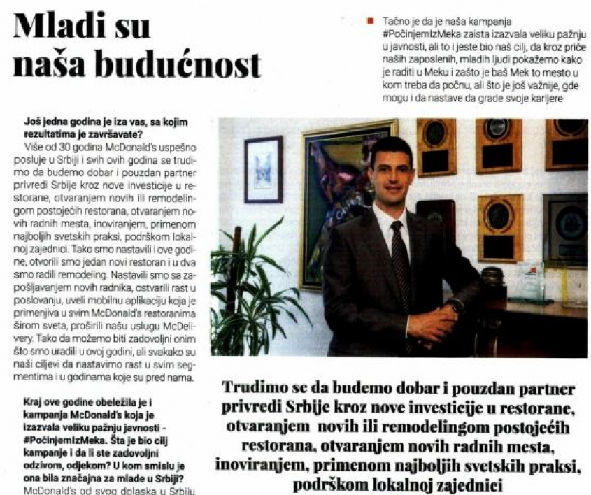 Our client in the media