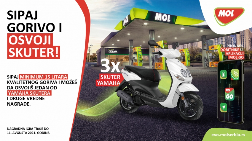 Refuel and win Yamaha scooters