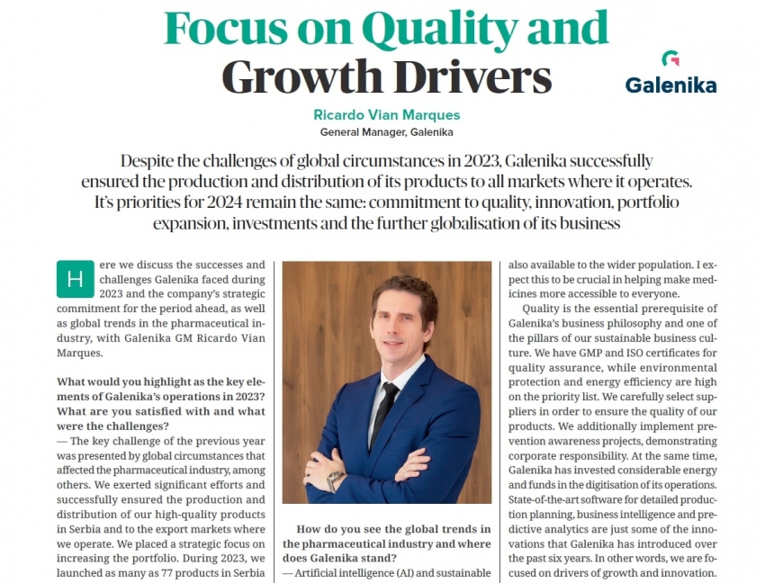Focus on quality and growth drivers