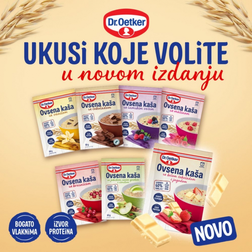 Dr. Oetker ukusi koje volimo u novom izdanju