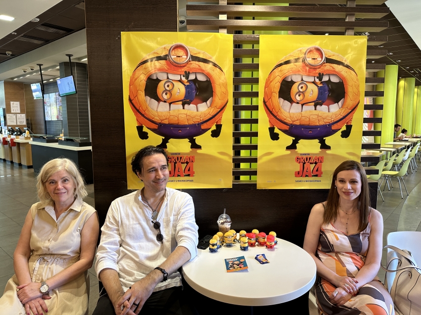 Happy Meal toys inspired by the movie "Despicable Me 4" presented