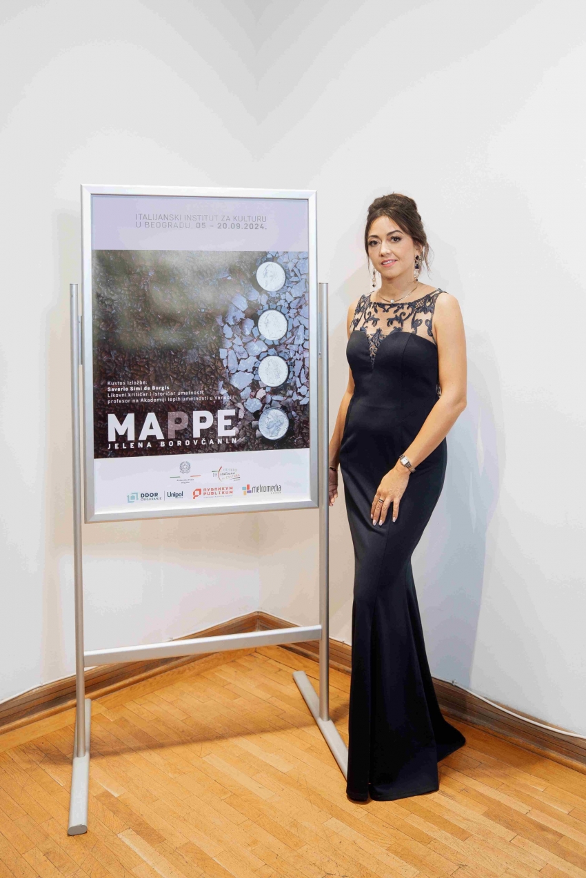The exhibition "Maps" by artist Jelena Borovčanin officially opened