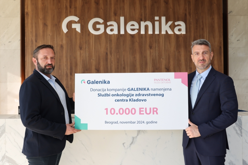Galenika donirala sredstva Službi onkologije Zdravstvenog centra Kladovo